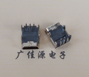 恩平Mini usb 5p接口,迷你B型母座,四脚DIP插板,连接器