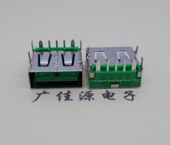 恩平5A大电流 快充接口 USB5p绿胶芯 常规母座
