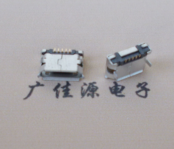 恩平Micro USB卷口 B型(无柱）插板脚间距6.4普通端子
