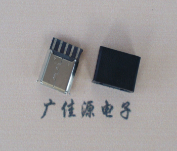 恩平麦克-迈克 接口USB5p焊线母座 带胶外套 连接器