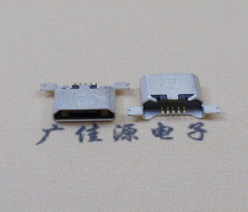 恩平MK USB B Type 沉板0.9母座后两脚SMT口不卷边