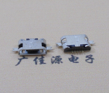 恩平MICRO USB B型口 两脚SMT沉板0.7/1.0/1.6直边